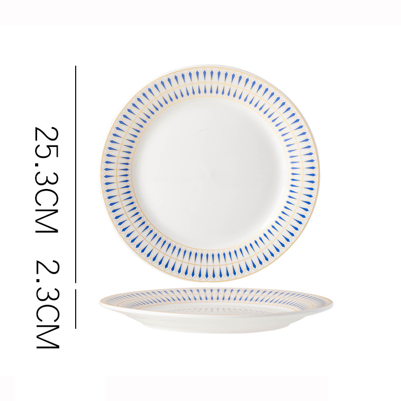 Plaque blanche de 10 pouces