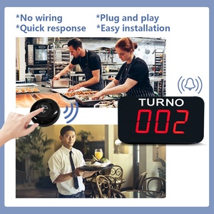 Ycall bật O Matic số gọi hệ thống quản lý hàng đợi máy nhắn tin Nhà hàng không dây (1 màn hình turno 2 nút tiếp theo) - Product Image 3