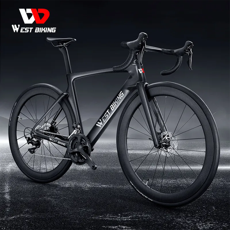 WEST BIKING T700 fibra di carbonio fibra di carbonio 50mm Mountain Bike cablaggio interno completo sistema di trasmissione Shimano MTB bicicletta