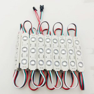 12V 3LED 1.5W SMD5050 RGB WS2811フルカラーLEDモジュール注入広告サインメタルレターライトボックス - Product Image 1