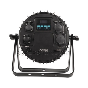 Supershow Slim Flat Stage Par a <strong>Led</strong> 18x18w Rgbwa Uv 6in1 Waterproof <strong>Dmx</strong> 512 <strong>Control</strong> Sound Activated <strong>Led</strong> Par Can Stage Light - Product Image 5