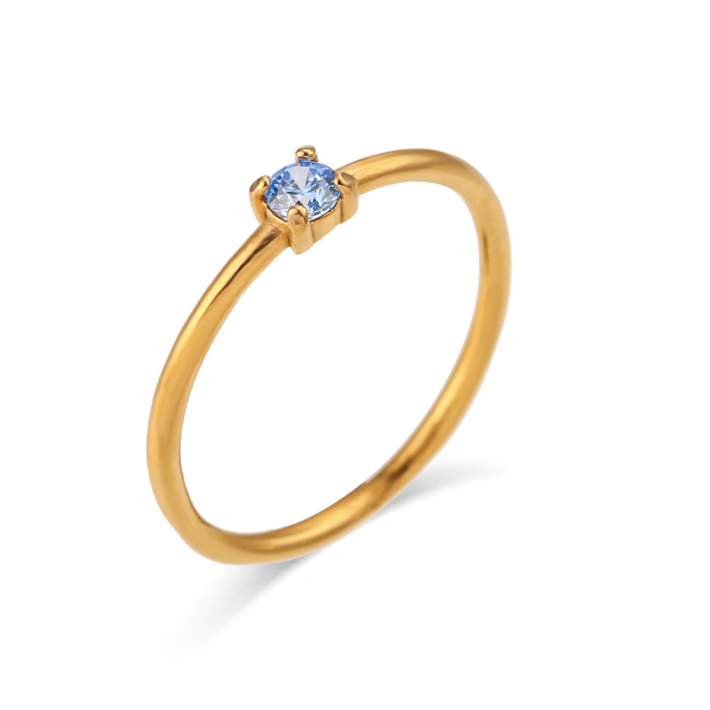 Bague bleu clair