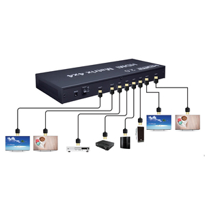 4K 2.0 <strong>HDMI</strong> Matrix Video Switcher 1080P 3D Support 4x4 <strong>HDMI</strong> Matrix Splitter Switch 4 to 4 - Product Image 6