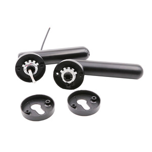 Fabrika fiyat akıllı kolu kilit akıllı kapı kolu kilitleri ile ev Ttlock Tuya kodu için parmak izi anahtarsız giriş kilidi açık - Product Image 4