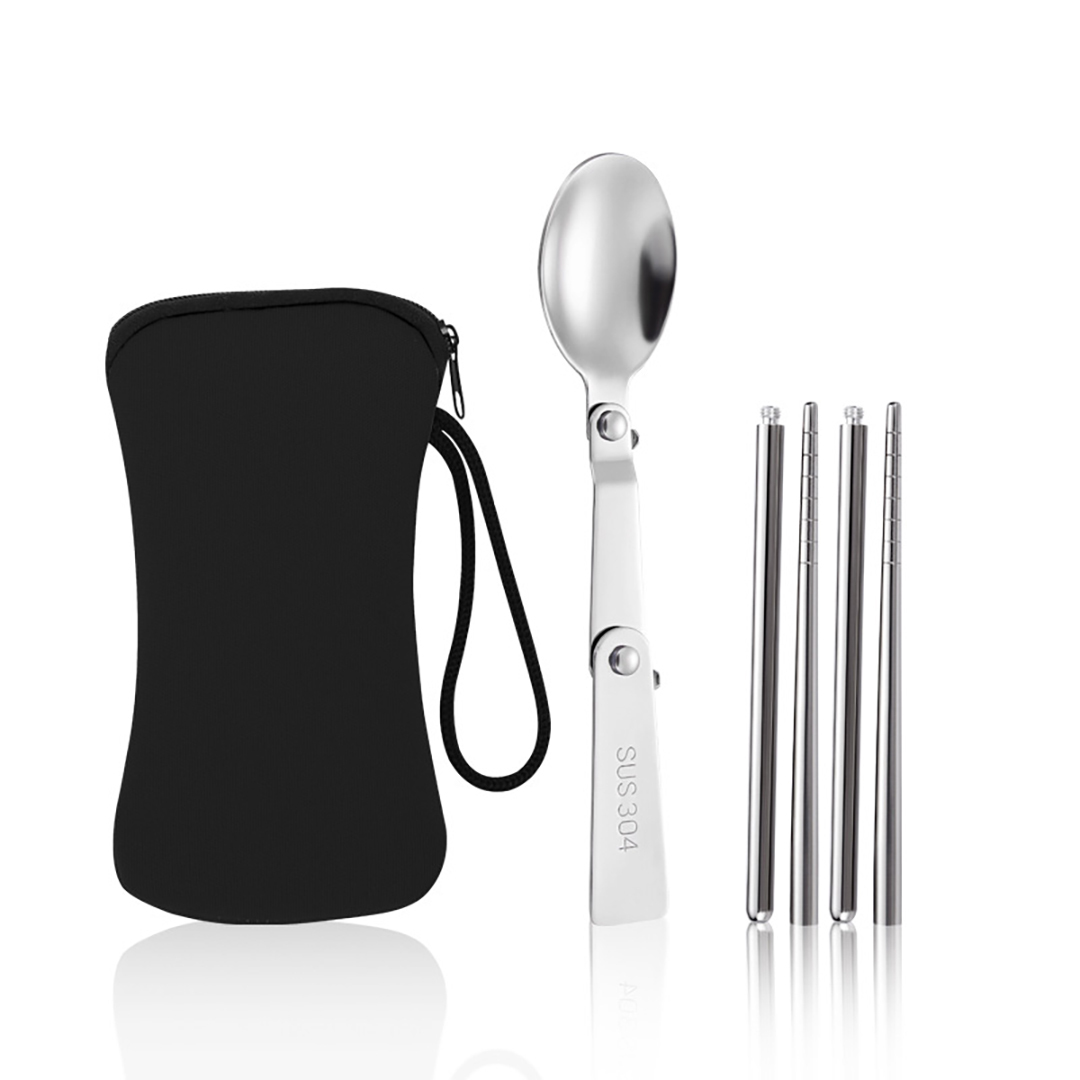 Spoon with black pouch