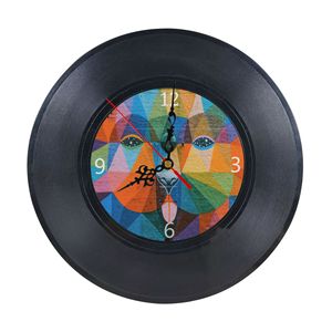 Boşlukları özel yaratıcı MDF fotoğraf çerçevesi <span class=keywords><strong>12</strong></span> inç süblimasyon vinil kayıt duvar saati