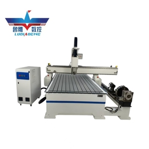 直销源自动3D数控路由器4轴平面圆柱一体化切割雕刻机 - Product Image 1