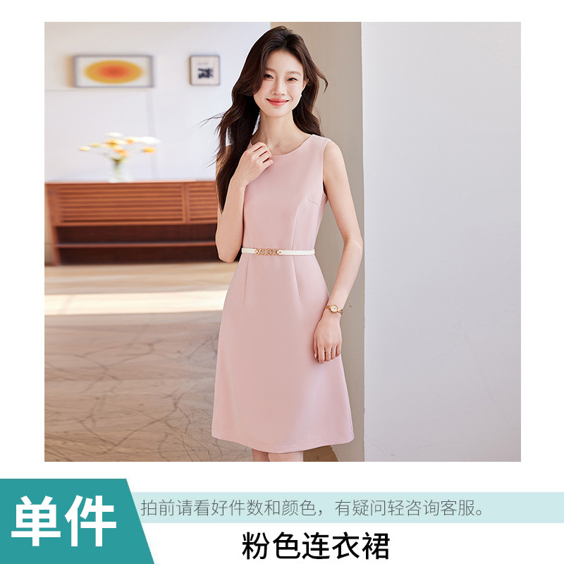 Pink dress belt