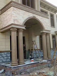 Cetakan kolom Romawi bulat plastik rumah tangga 20-40cm-mudah digunakan cetakan beton dekorasi luar ruangan grosir tersedia - Product Image 5