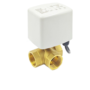 厂家直销三线T型电动球阀双控三通开关换向阀用于水直电动 - Product Image 2