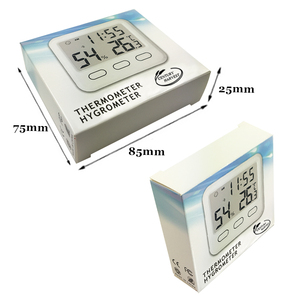 Termómetro digital con sensor de temperatura, pantalla LCD, control de habitación de color de madera, termómetro de humedad para el hogar, con pantalla LCD, para el hogar, con pantalla de 2 - Product Image 6