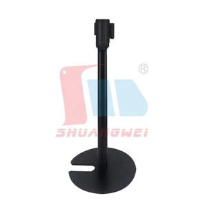 U Typ Stahl Schwarz <span class=keywords><strong>Queue</strong></span> Line Divider Pole Tape <span class=keywords><strong>Queue</strong></span> Barrier Einziehbarer Riemen Pfosten Rungen Isolation riemen zur Kontrolle der Menschen menge - Product Image 1
