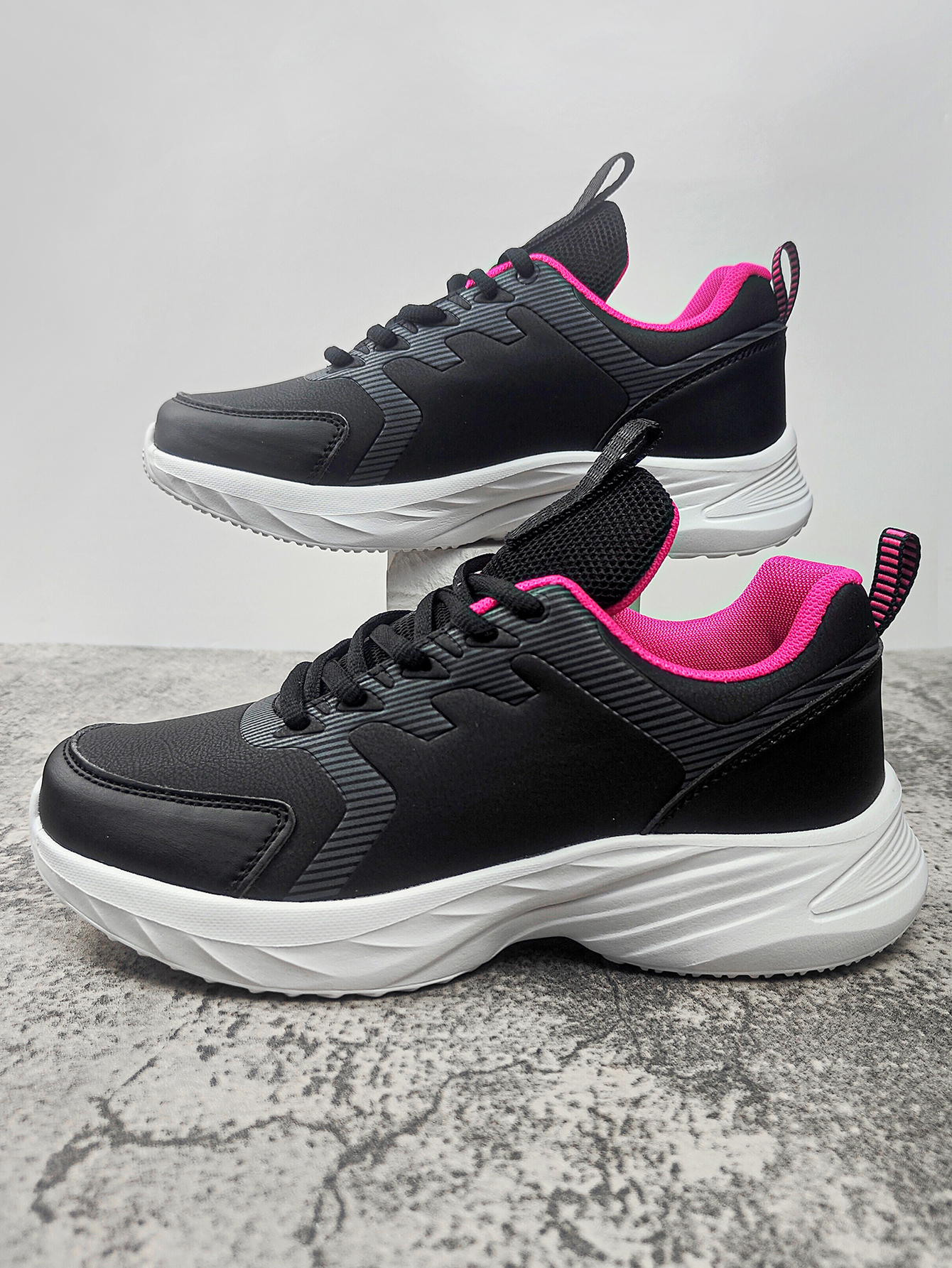Black With Pink