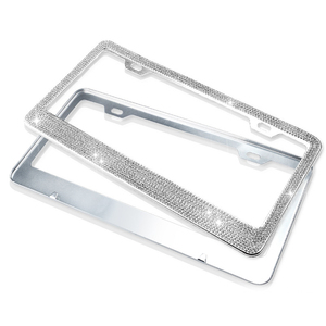 Chất lượng cao New Car Styling Bling long lanh đá quý Rhinestone Giấy phép số tấm khung với giá nhà máy - Product Image 1