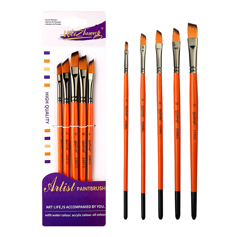 Orange 5pcs/set oblique peak