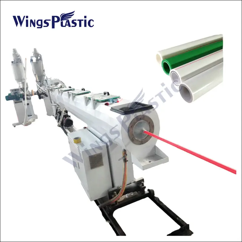 Linha de produção automática de tubo de gás plástico HDPE PE PPR, extrusora de tubo plástico PE HDPE PPR, linha de máquinas para fabricação