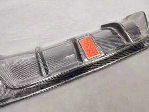 <strong>Q50</strong> Diffuser Upgraded to Carbon Fiber Diffuser for Infiniti <strong>Q50</strong> 2014-2017 LED Style <strong>Q50</strong> Carbon Fiber Rear Diffuser - Product Image 3