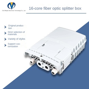 FTTX16コアファイバー分割ボックスフリップ型ファイバー分配端子ボックスSC/UPCコネクタ付き4GネットワークFTTH