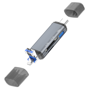 307 Multi <strong>Functional</strong> 3-in-1 USB <strong>Flash</strong> Drive/SD/TF <strong>Memory</strong> Card Reader Adapter 3-in-1 Type-c/Micro/USB 3.0 OTG Card Reader - Product Image 1