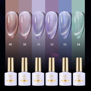 LACOShine Like an Aurora on a Hot Summer Night with a 6-color Magnetic Fine Shine Nail Gel <strong>Set</strong> That Presses on Your Nails - Product Image 1