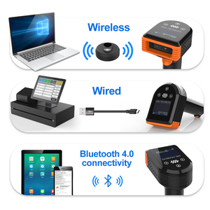 GTCODESTAR 2D Bluetooth barkod tarayıcı 1D kablosuz barkod okuyucu USB şarj beşiği ile süpermarket için 2.4G QR kod tarayıcı - Product Image 3