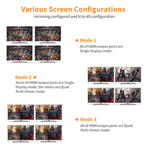 TESmart-conmutador de vídeo 4k, conmutador de vista múltiple cuádruple, 4x4, matriz hdmi, sin costuras - Product Image 3