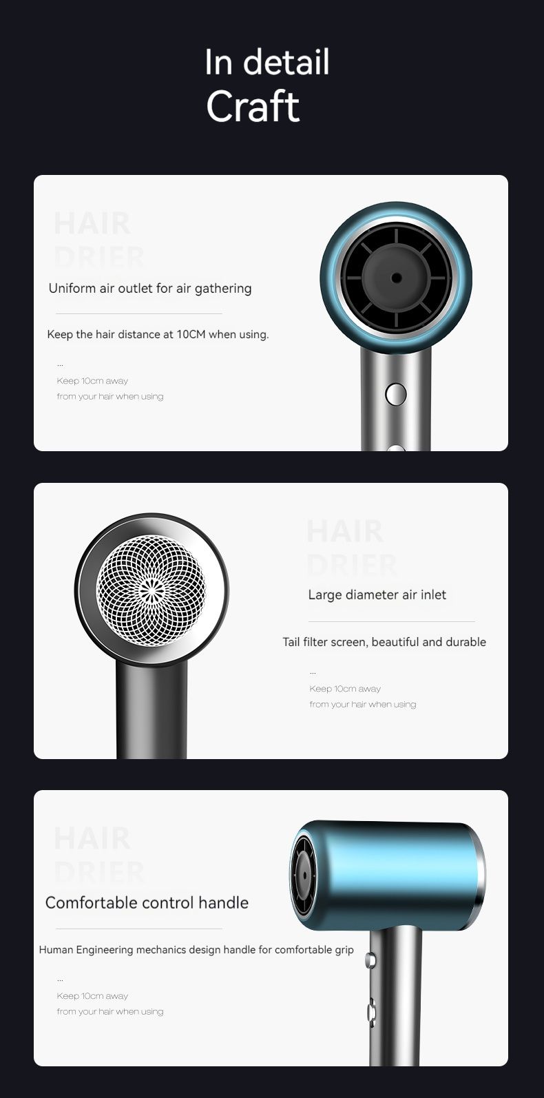 New Fast Drying Hotel Heater Ionic Blower Hairdryer Portable Salon Blow Super Professional Negative Ion Hair Dryer 1200w