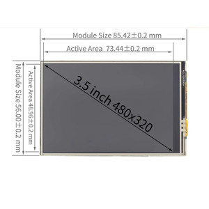 3.5 pollici Touch Screen per Raspberry Pi 4B 3B + 3B 125MHz Display LCD SPI per Raspbian Ubuntu Kali retrope Optional Case Fan - Product Image 3