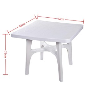 批发新款圆形方形塑料餐桌现代家居餐桌 - Product Image 2