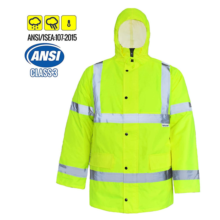 Bowins Mens Softshell Windproof Hi Vis Fully Reflective Jacket For Sale