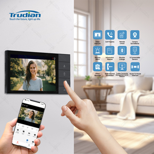 Trudian 7 Inch Touch Screen <strong>Video</strong> Interphone Indoor Monitor Remote Unlocking <strong>TCP</strong>/IP <strong>Video</strong> <strong>Intercom</strong> <strong>System</strong> for Multiple Apartment