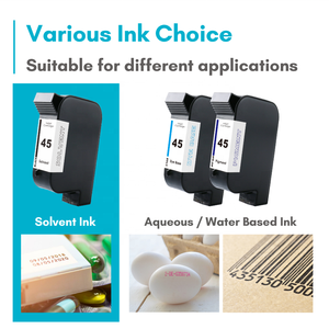 便携式打印机用Uniplus 2590溶剂打印墨盒黑色墨水W3T10B