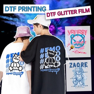 הדפסת סרטי DTF עיצובי DTF מוכנים ללחיצה סרט PET להעברת חום עבור לבני פנים DTF