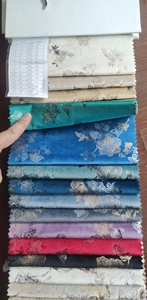 新设计印花和青铜金色闪亮荷兰天鹅绒