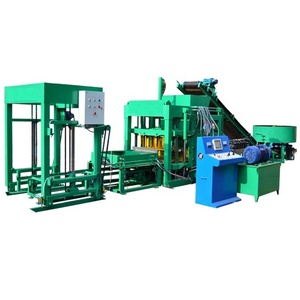 Máquina de bloques de pavimentación de enclavamiento hueco de cemento totalmente automático, QTJ4-18 de bloques de hormigón hidráulico, máquina de fabricación de bloques en venta - Product Image 1
