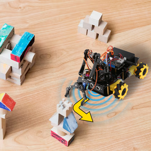 SETM ESP32 Wireless Control Glove 4WD Roboterarm-Programmier kit für Kinder Kompatibel mit Arduino UNO Car for Kids Robotics K.
