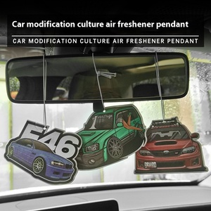 93 모델 자동차 차량 백미러 향수 패치 아로마 종이 시트 자동차 분위기 장식 소년 소녀를위한 참신한 선물 - Product Image 2