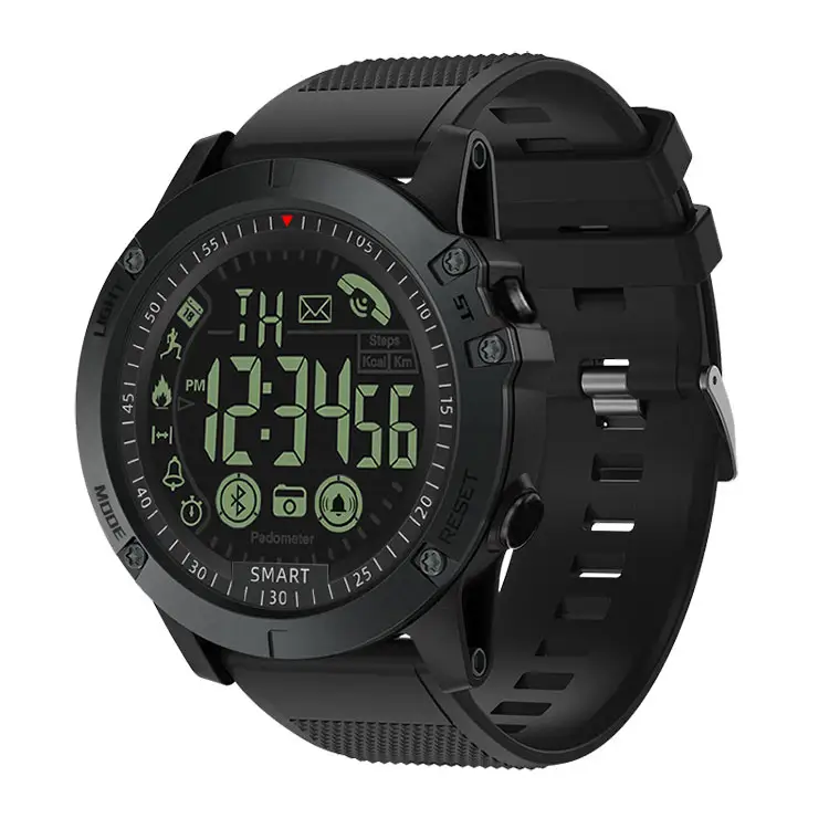 Relógio smartwatch cor azul vermelho, preto, 5 atm, esportes ao ar livre