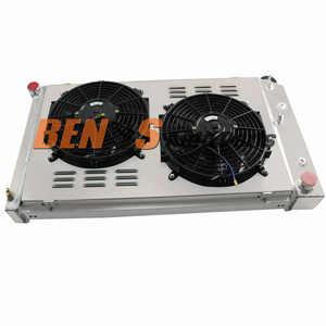 3 hàng nhôm tản nhiệt che đậy Fan Kit đối với Chevy C10 ngoại ô GMC C1500 Camaro 5.7L 70-87 - Product Image 2