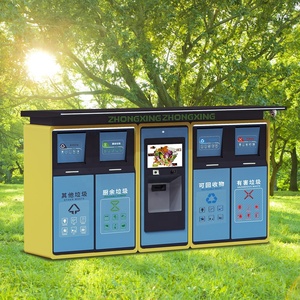 Sodor Outdoor Street Smart Mülls ortier behälter Smart Mülls ortier geräte Recycling Station mit Wiege system