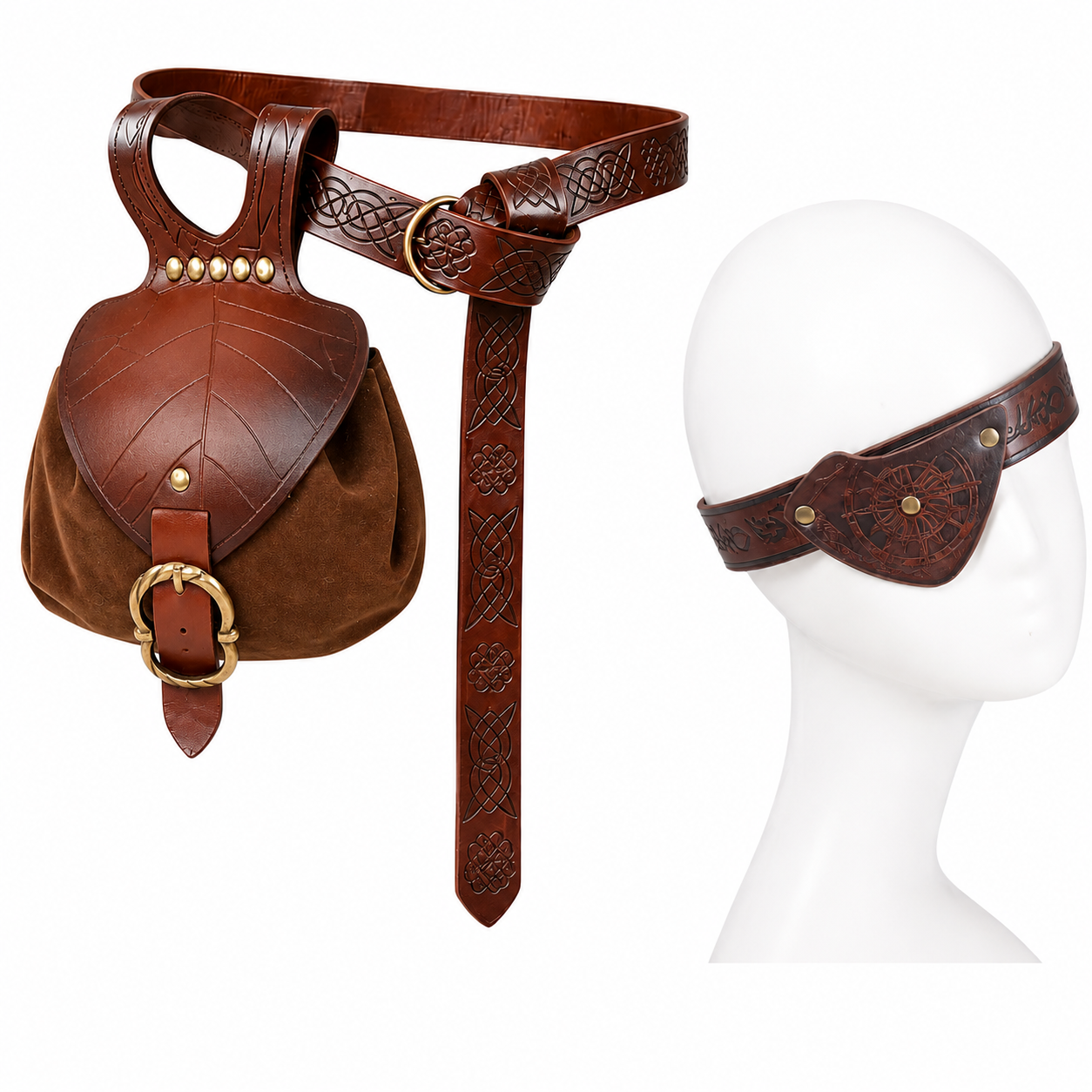 Conjunto marrón de 3 piezas, modelo 2.