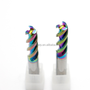 เครื่องกัด HRC65สำหรับเครื่องกัดอลูมิเนียมปลาย M2คาร์ไบด์2ขลุ่ยเครื่องกัดเราเตอร์กัด CNC แบบเกลียว4 6 8 20มม. - Product Image 5