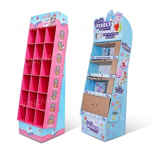 Display negozio a forma personalizzata scaffali da pavimento in cartone espositore in cartone - Product Image 6