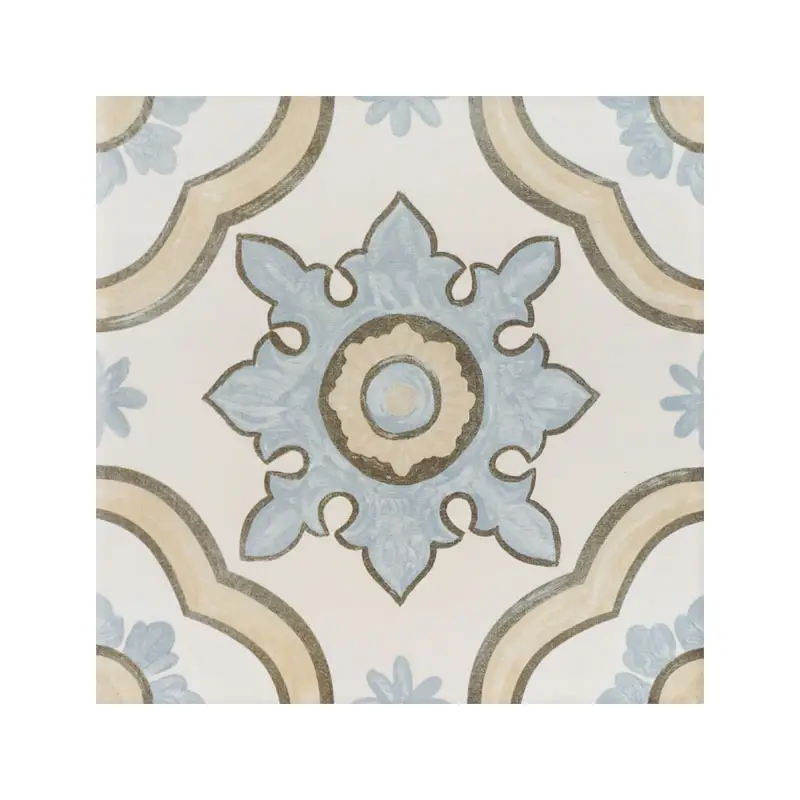 Pavimenti in piastrelle di ceramica encaustica in stile mediterraneo 20x20 piastrelle Decorative opache Design del modello piastrelle per pareti in ceramica cinese