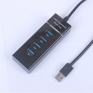 USB 3,0 HUB 4 puertos USB Hub Splitter Mac Laptop Computadora HDD Transferencia de datos