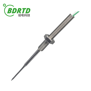 Ventas directas de fábrica Instalación roscada de alta precisión Resistencia de platino Sensor de temperatura PT100 - Product Image 4