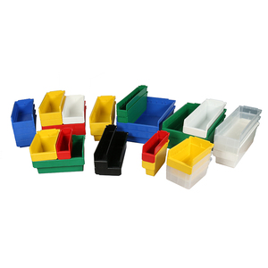 プラスチック製の分割可能な棚ビン積み重ね可能な倉庫棚ビン - Product Image 2