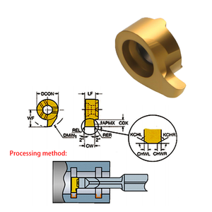 HOANYORE D7-20 หัว slotting ซุ้มจุลส่วน การใช้ CNC slotting สําหรับโลหะผสมแข็ง เครื่องตัดสกัด Comma มีด slotting รูภายใน - Product Image 4