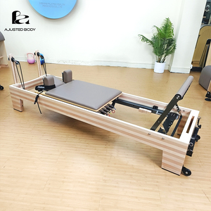 Imported Solid Maple and Beech Wood Splicing Bed Frame Aluminum Alloy Thickened Track Imported Piano Wire Spring Pilates Reforme - Product Image 2