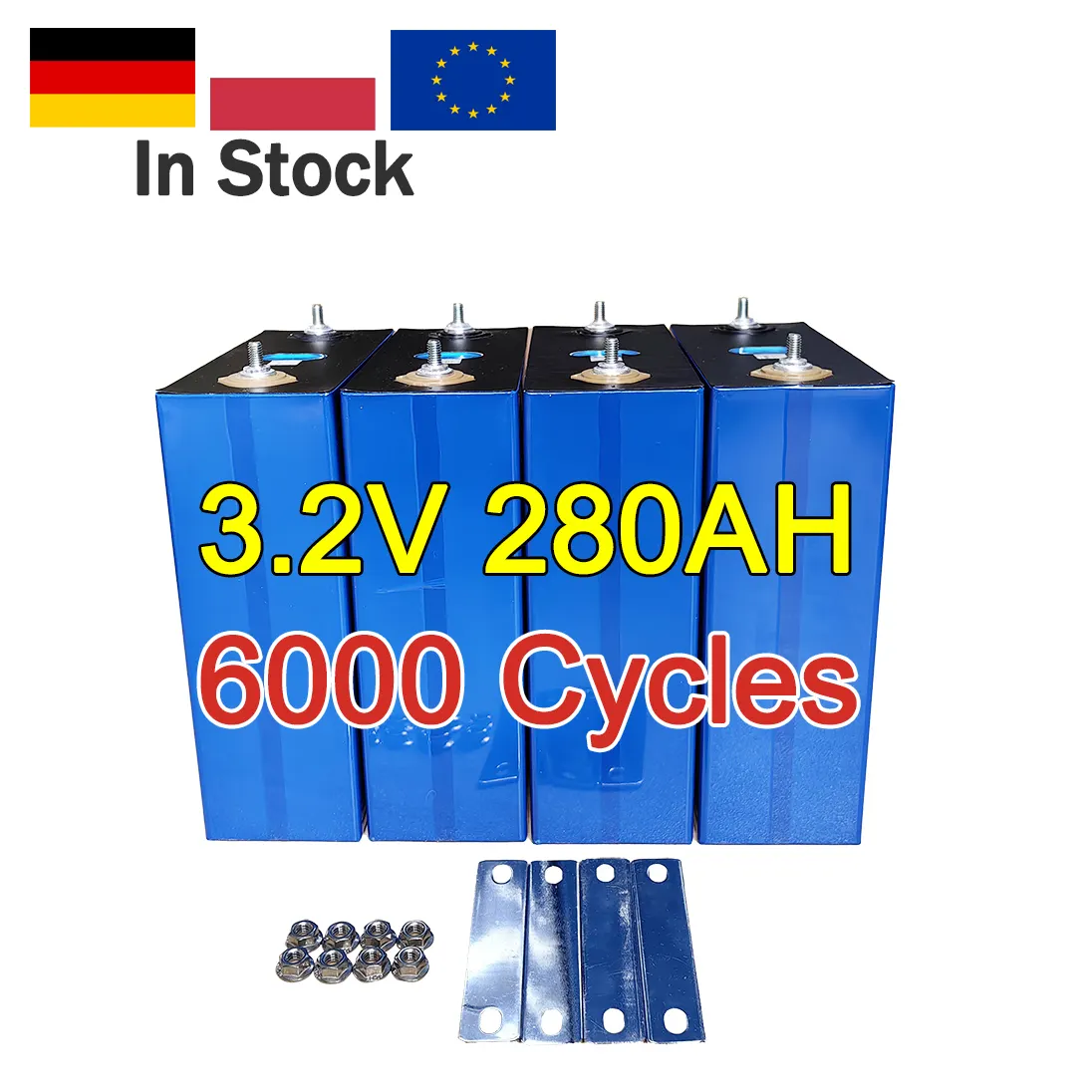 Lifepo4 EU Stock 3.2V lfp 280Ah Lifepo4 Bateria 320Ah lf280k Grau A 280 Ah Lifepo4 Baterias Para Sistema De Armazenamento De Energia